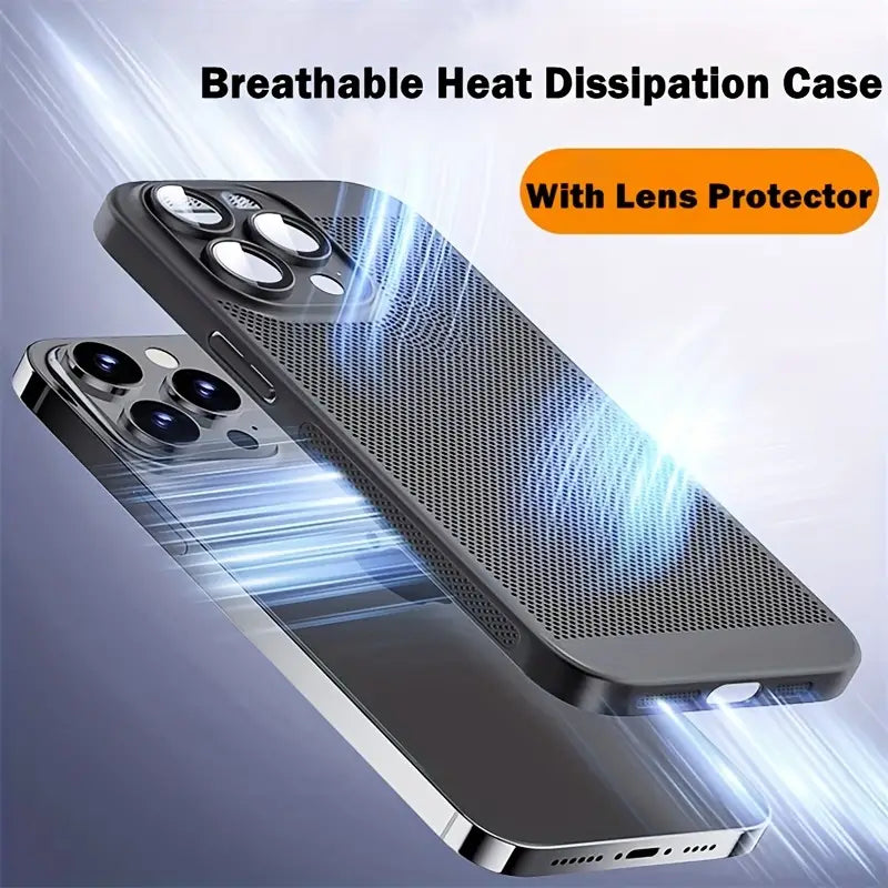 Ultra Thin Heat Dissipation Breathable Phone Case for iPhone