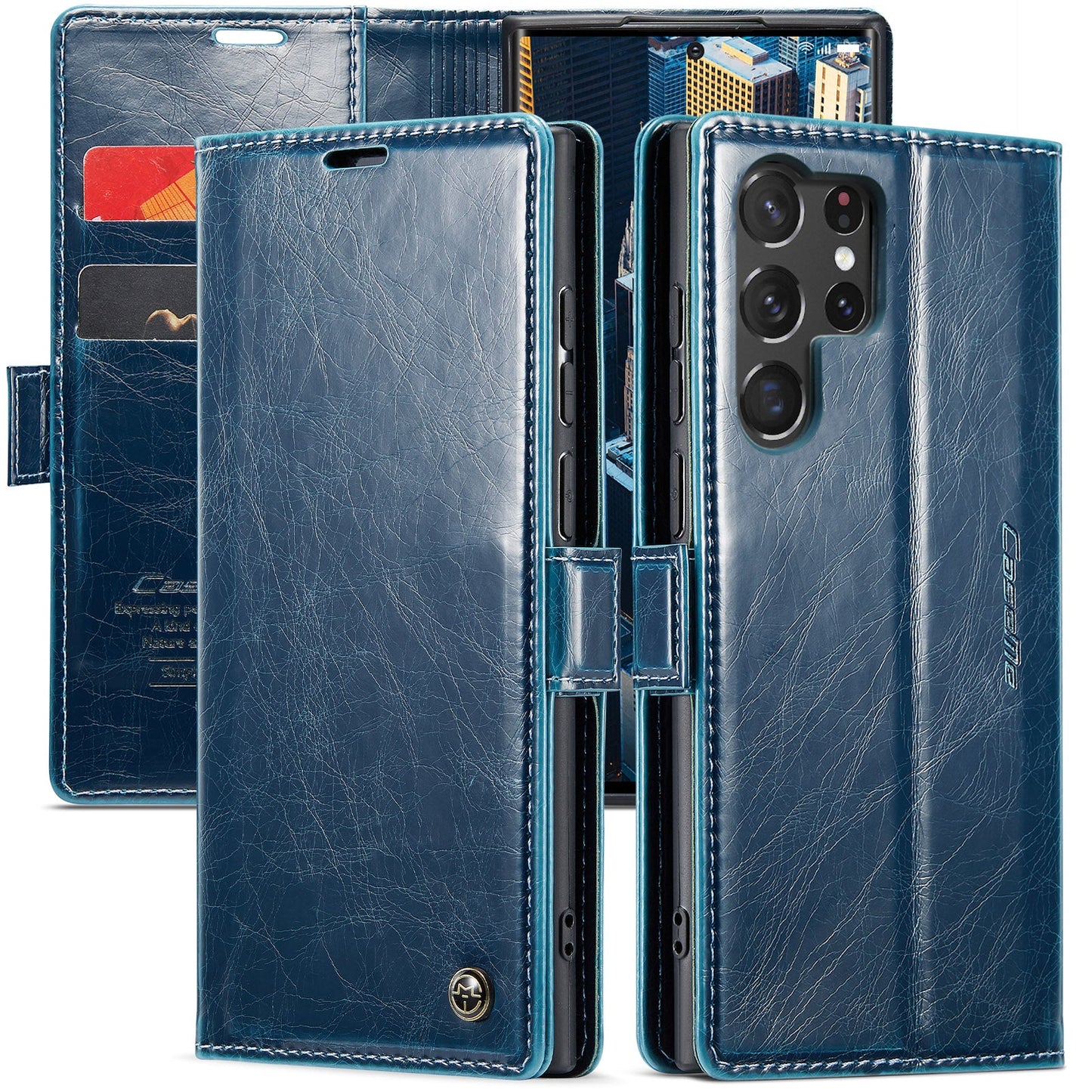 Luxury Flip Leather Phone Case for Galaxy S