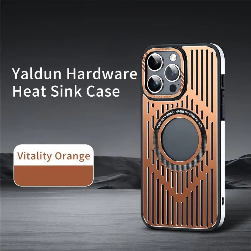 Aluminum Alloy Heat Dissipation Magnetic Phone Case for iPhone