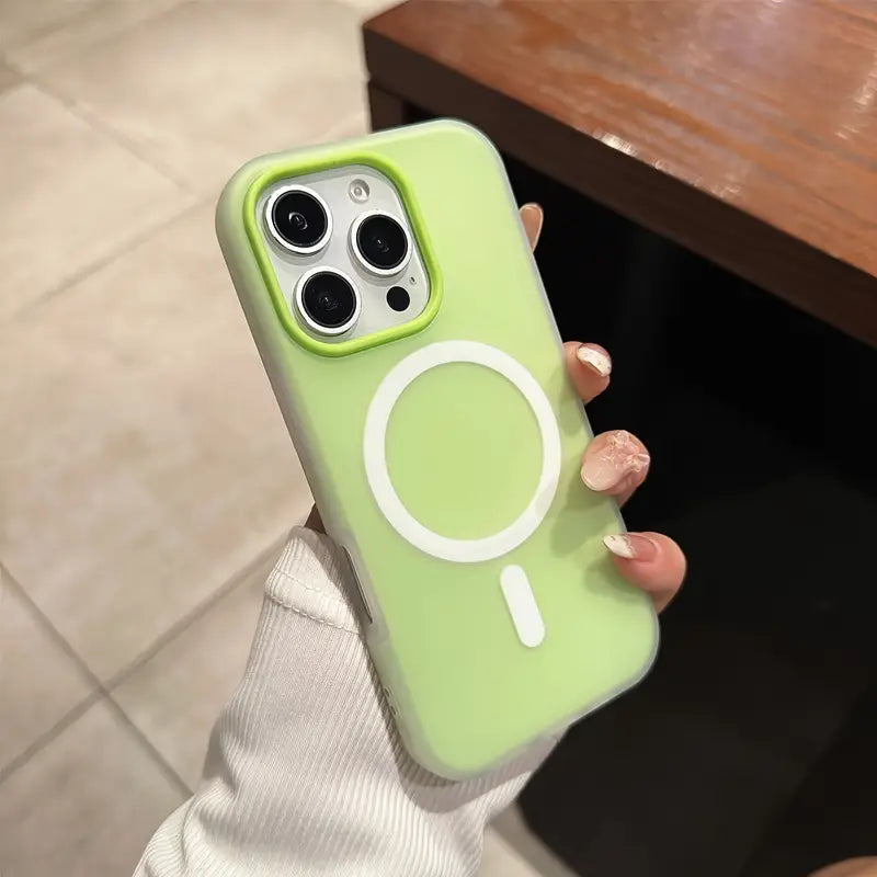Matte Luxury Candy-Colored Phone Case for iPhone 17 | Shockproof & Magnetic Wireless Charging