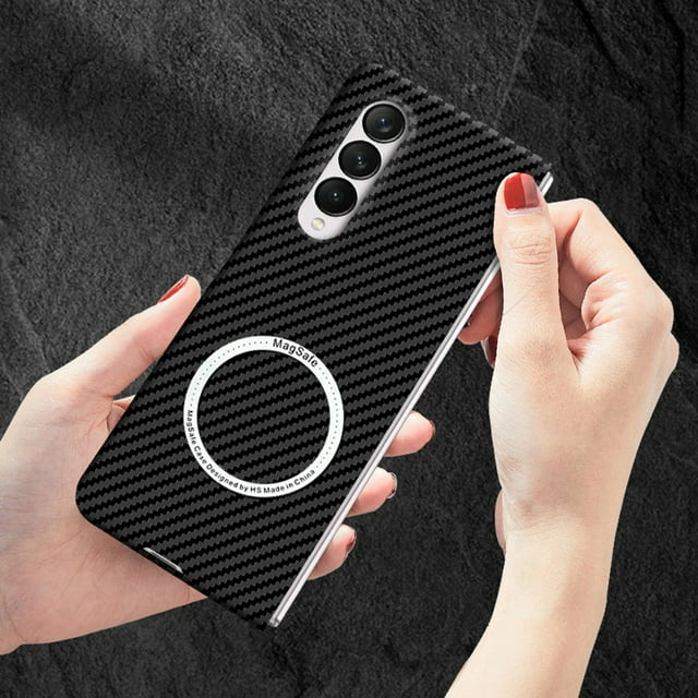 Ultra-thin Carbon Fiber Texture Magnetic Case for Samsung Galaxy Z Fold