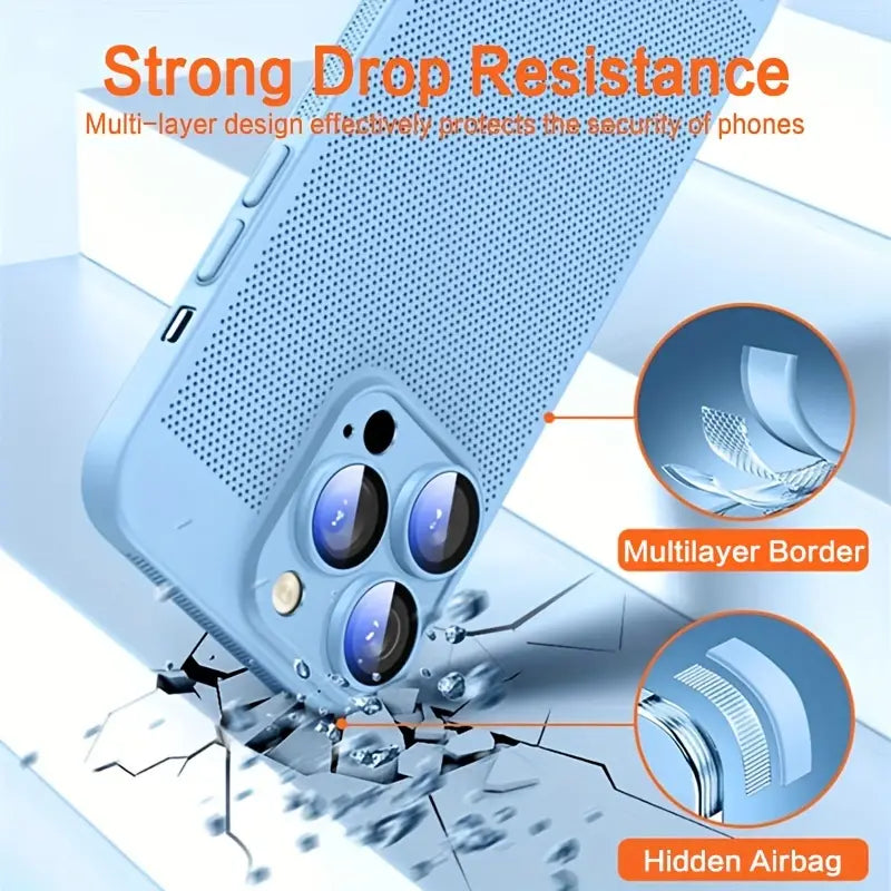 Ultra Thin Heat Dissipation Breathable Phone Case for iPhone