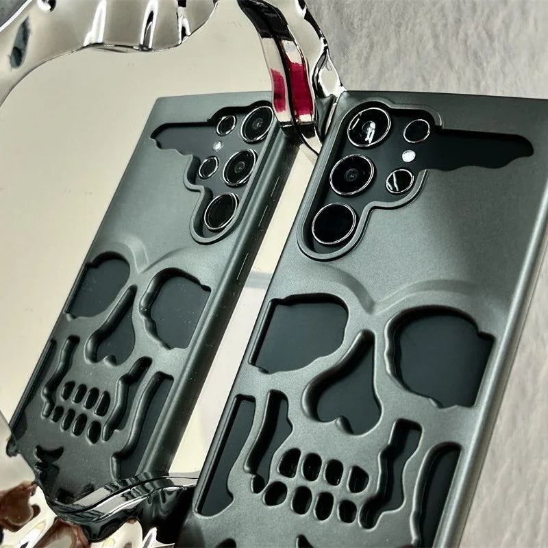 3D Hollow Skull Callous Matte Phone Case for Samsung