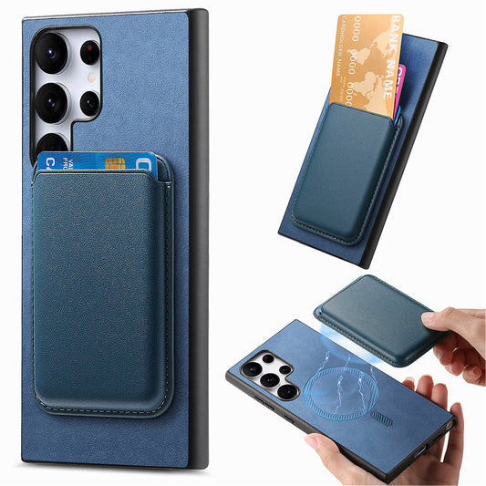 Simple Detachable Magnetic Wallet Phone Case for Samsung Galaxy