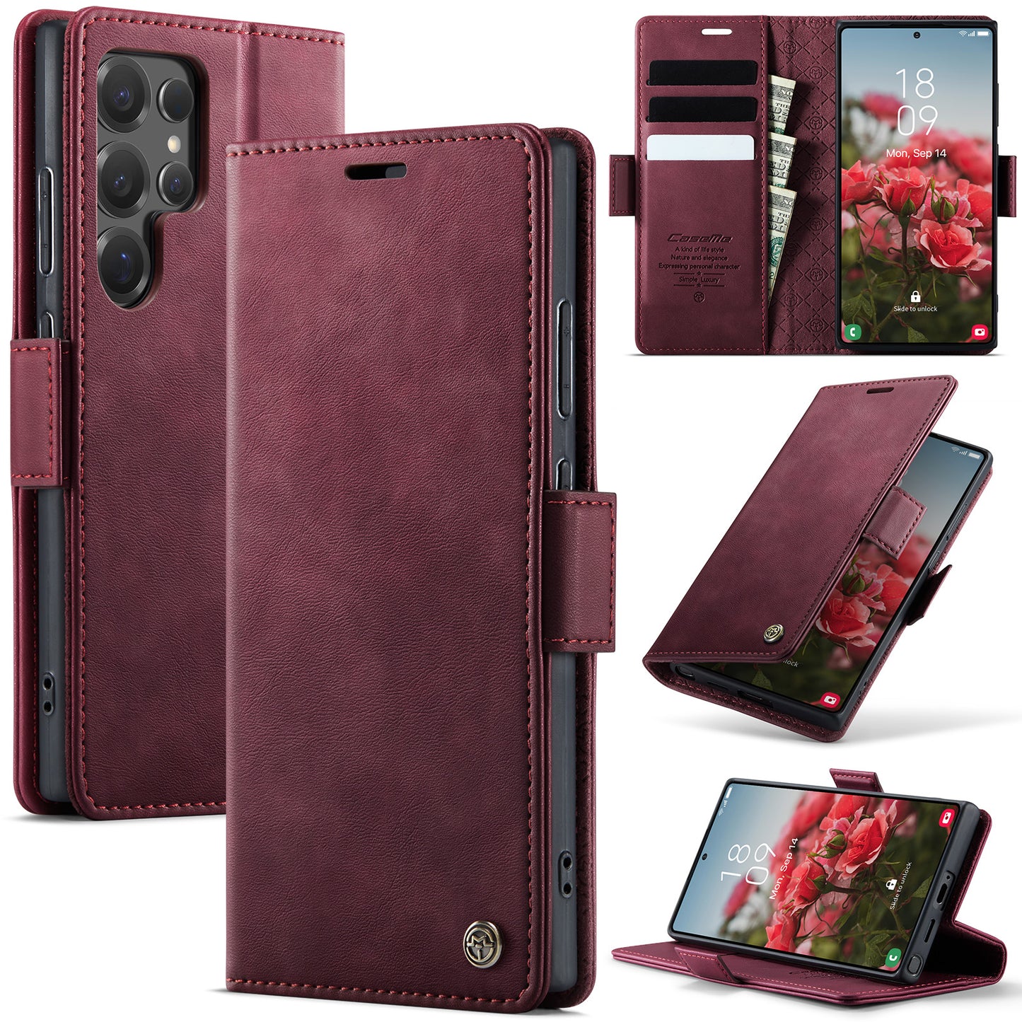 Luxury Retro Suede Leather Case for Samsung