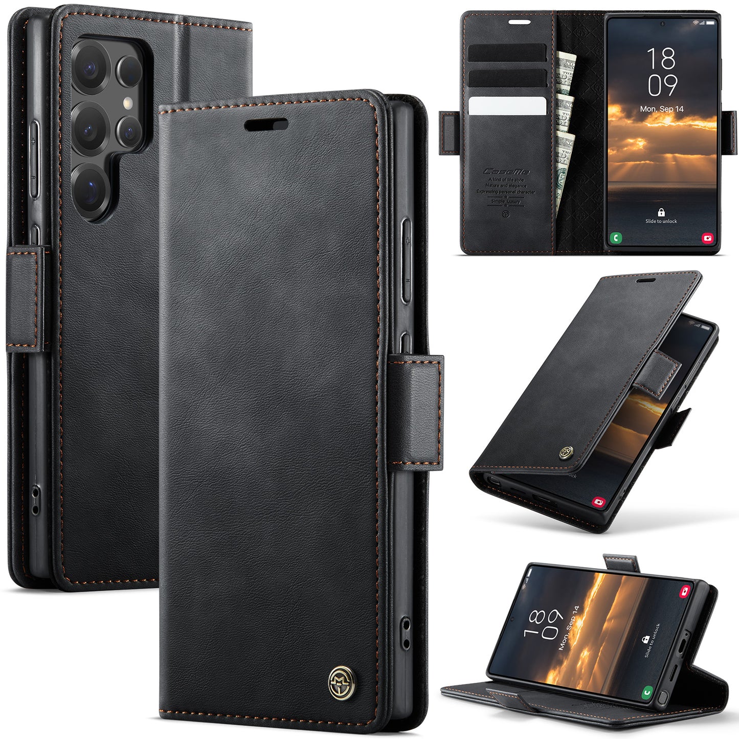 Luxury Retro Suede Leather Case for Samsung