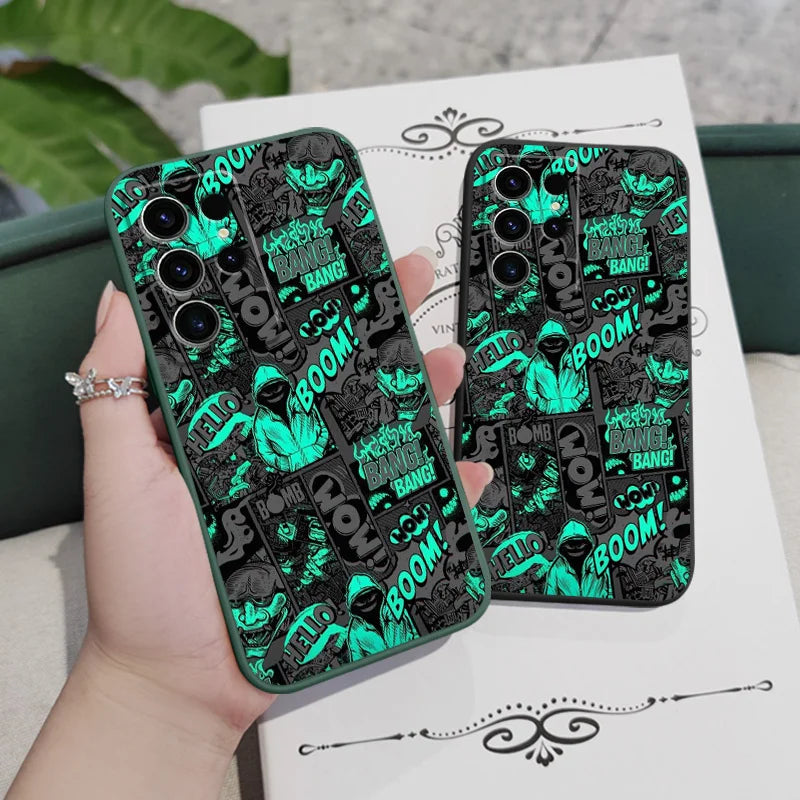 Blackened Clown Silicone Case for Samsung Galaxy