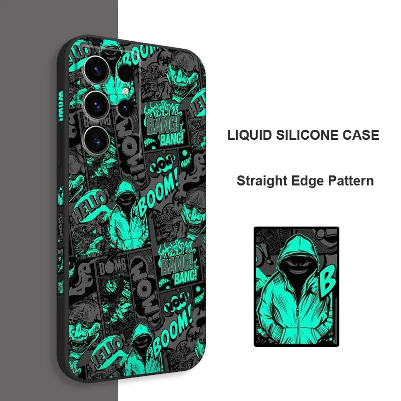 Blackened Clown Silicone Case for Samsung Galaxy