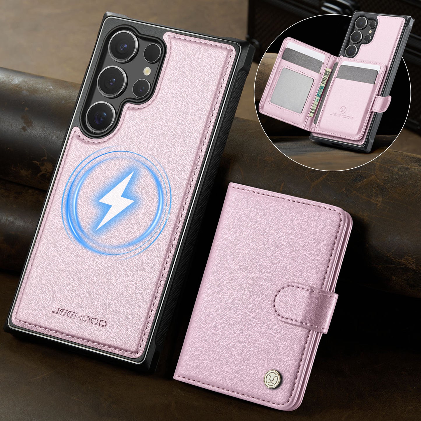 Detachable Magsafe Card Holder Phone Case for Samsung