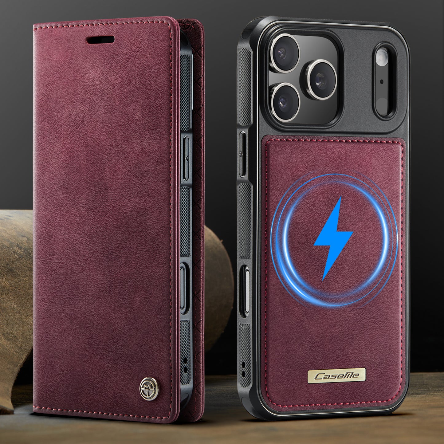 MagSafe 3-Slot Wallet Case for iPhone with RFID Shielding & Wireless Charging