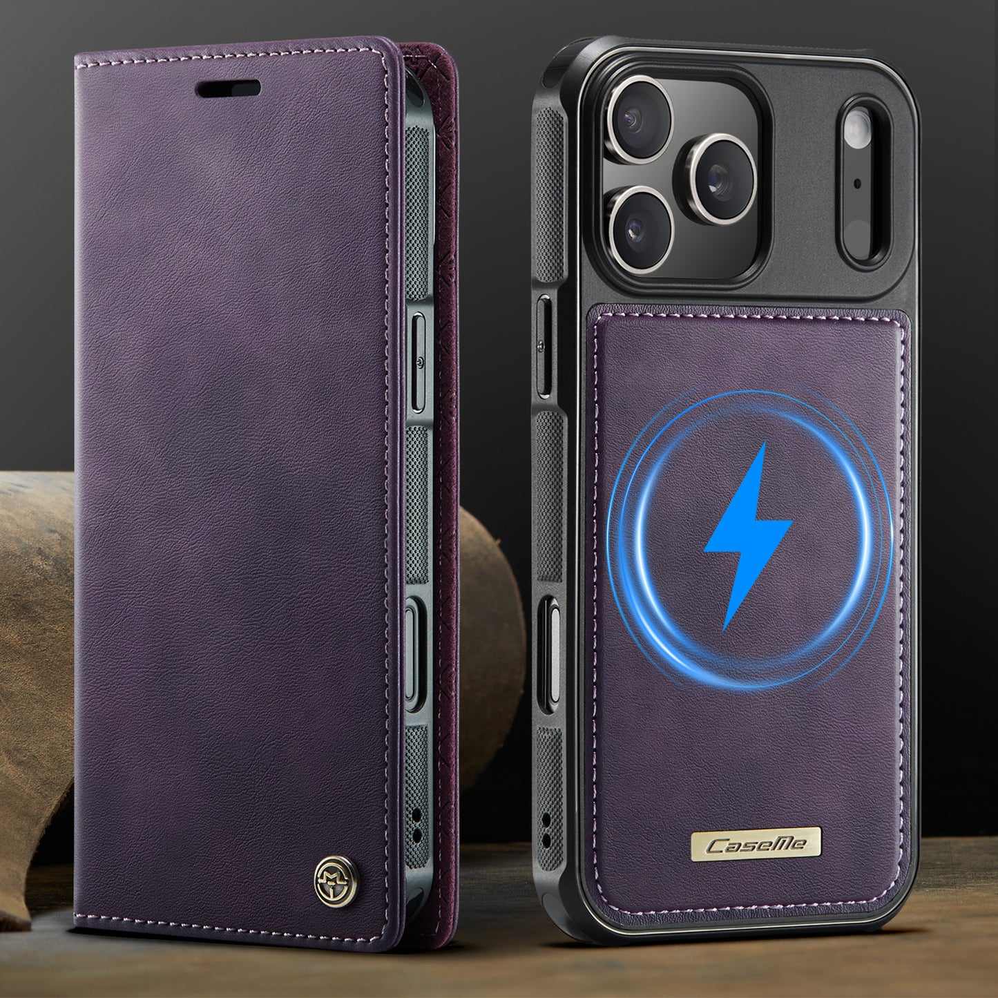 MagSafe 3-Slot Wallet Case for iPhone with RFID Shielding & Wireless Charging