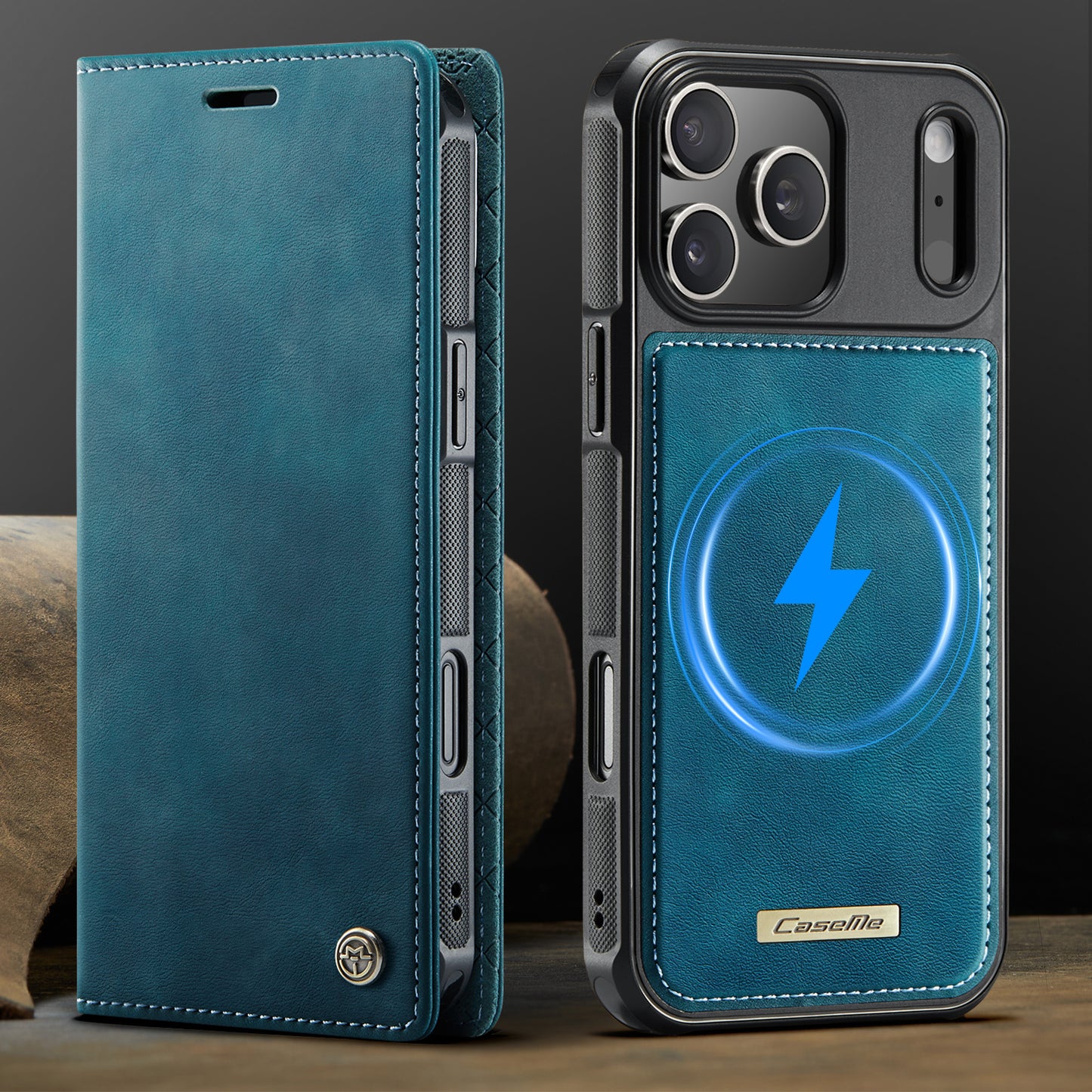 MagSafe 3-Slot Wallet Case for iPhone with RFID Shielding & Wireless Charging