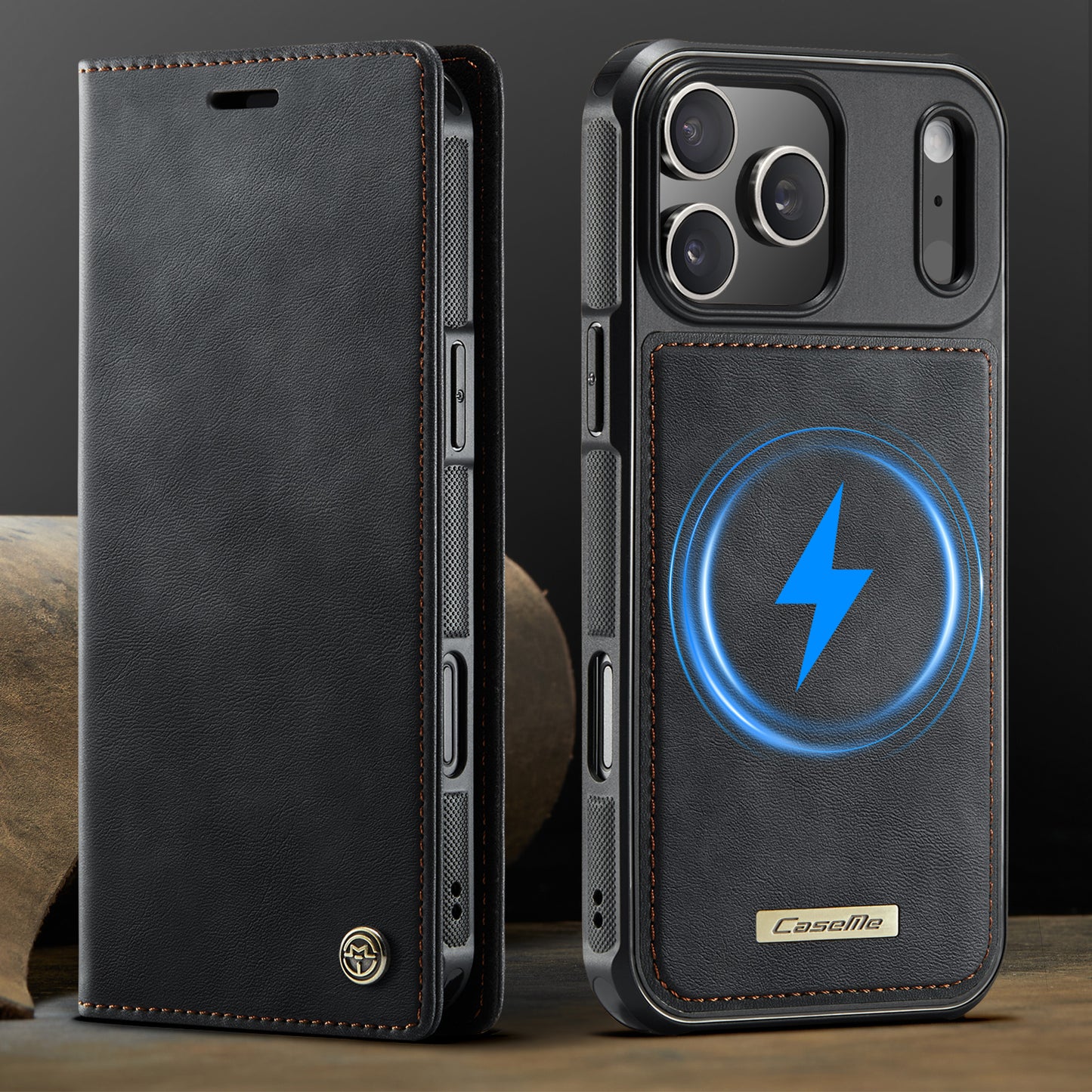 MagSafe 3-Slot Wallet Case for iPhone with RFID Shielding & Wireless Charging