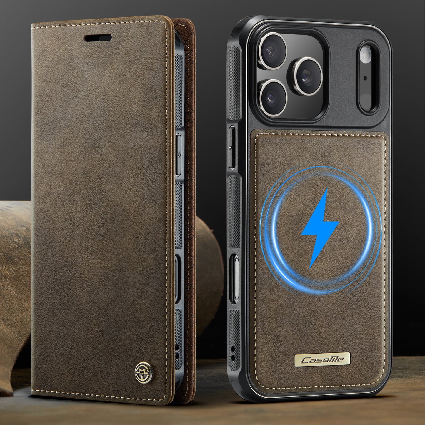 MagSafe 3-Slot Wallet Case for iPhone with RFID Shielding & Wireless Charging