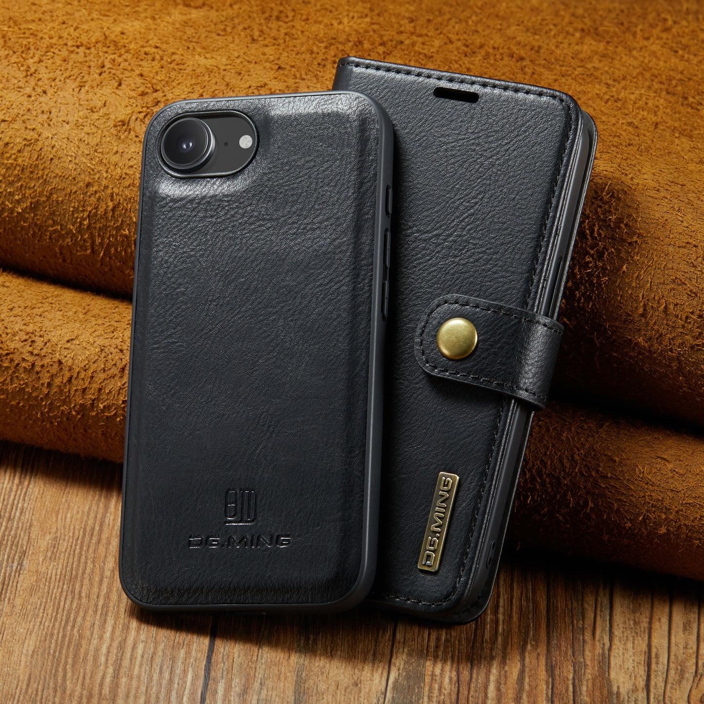 2 in 1 Detachable Flip Leather Case for iPhone 16E