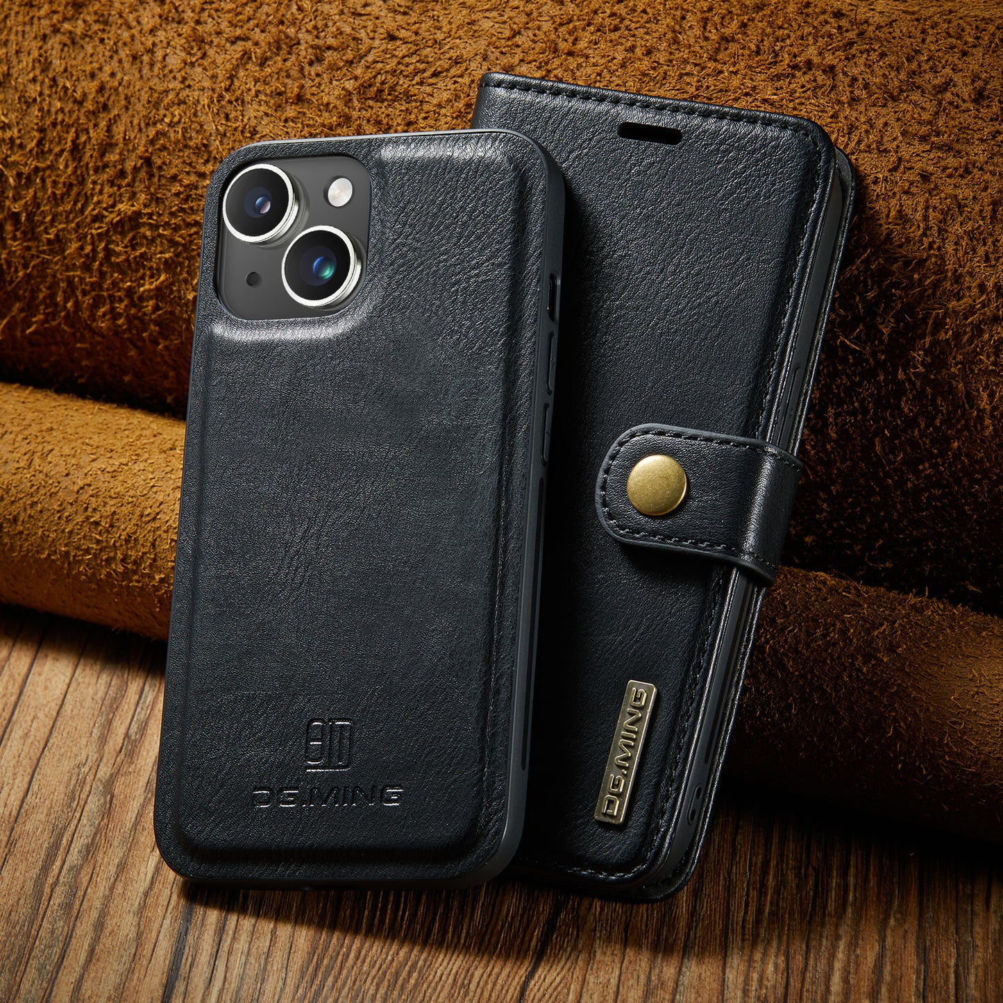 2 in 1 Detachable Flip Leather Case for iPhone 14 Plus