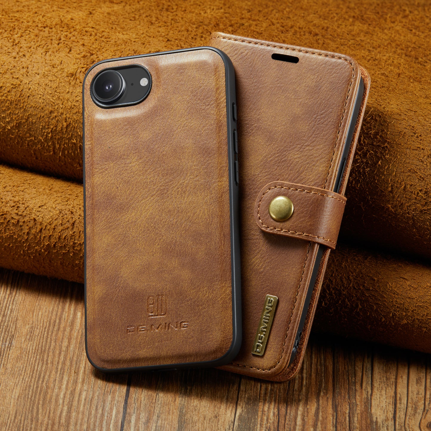 2 in 1 Detachable Flip Leather Case for iPhone 16E