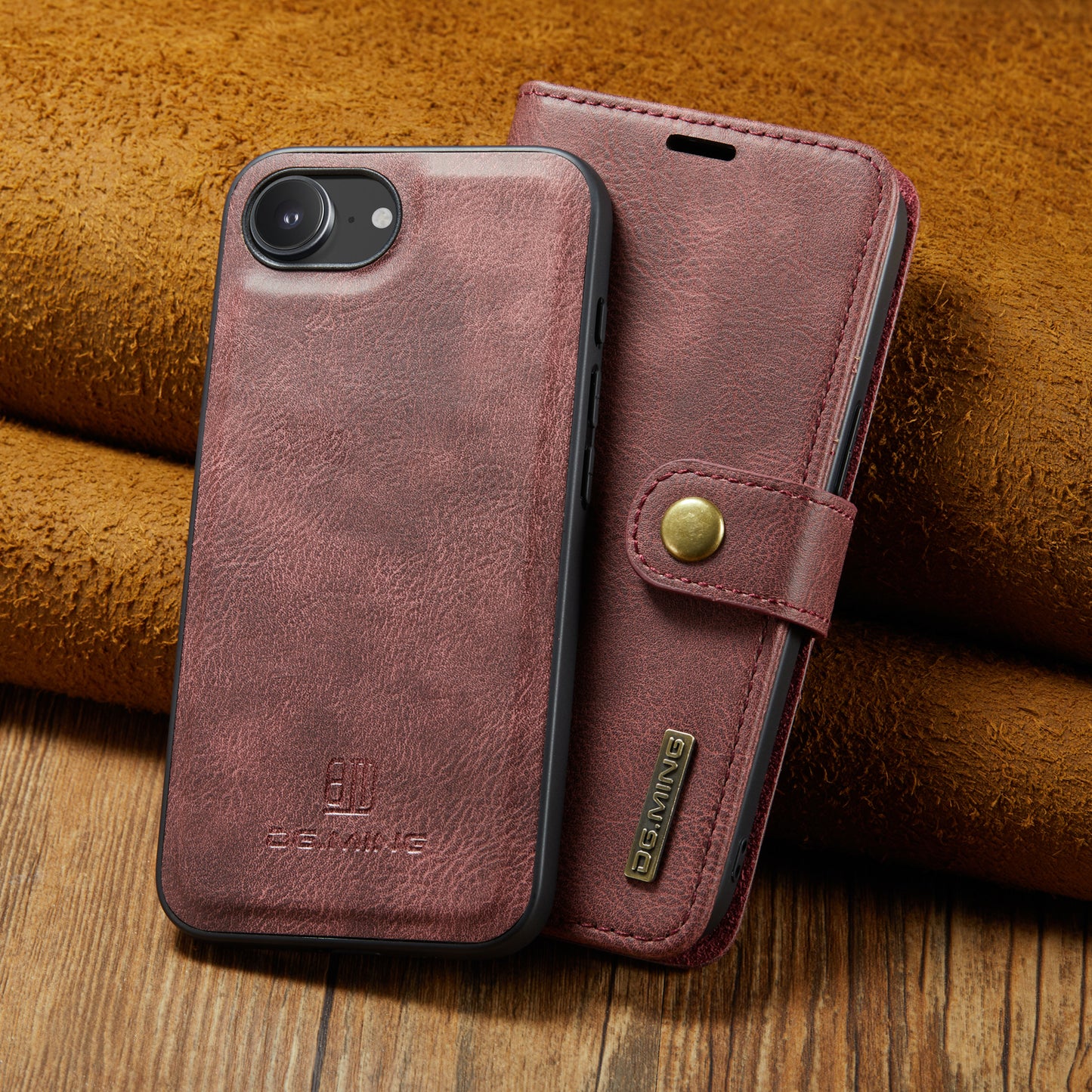 2 in 1 Detachable Flip Leather Case for iPhone 16E