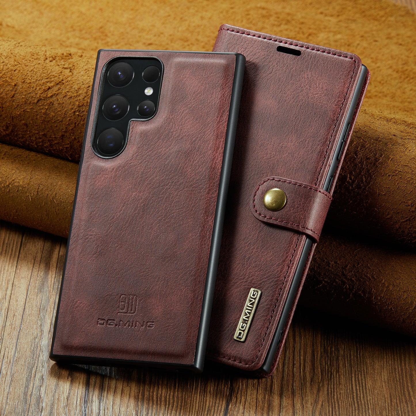 2 in 1 Detachable Flip Leather Case for Samsung Galaxy S25 Ultra