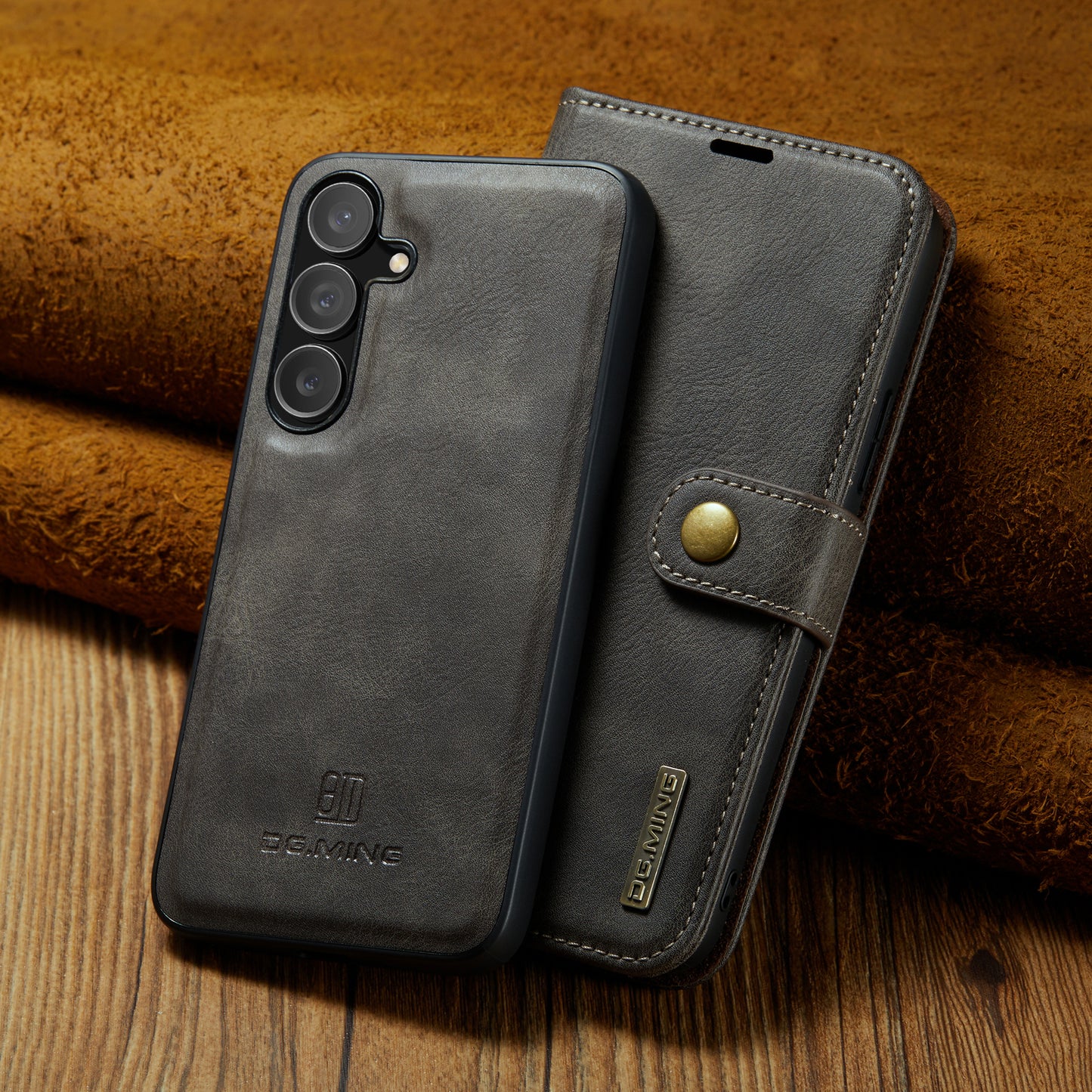 2 in 1 Detachable Flip Leather Case for Samsung Galaxy S24