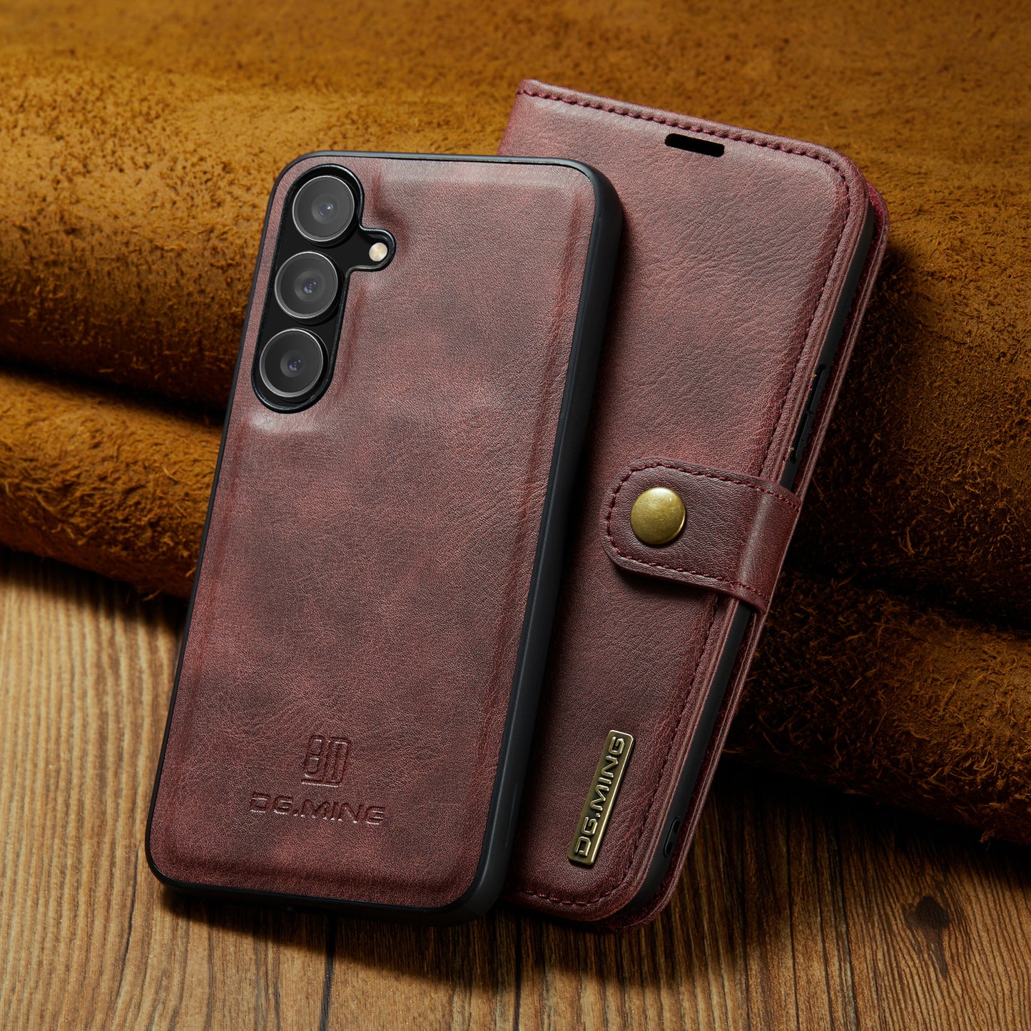 2 in 1 Detachable Flip Leather Case for Samsung Galaxy S24