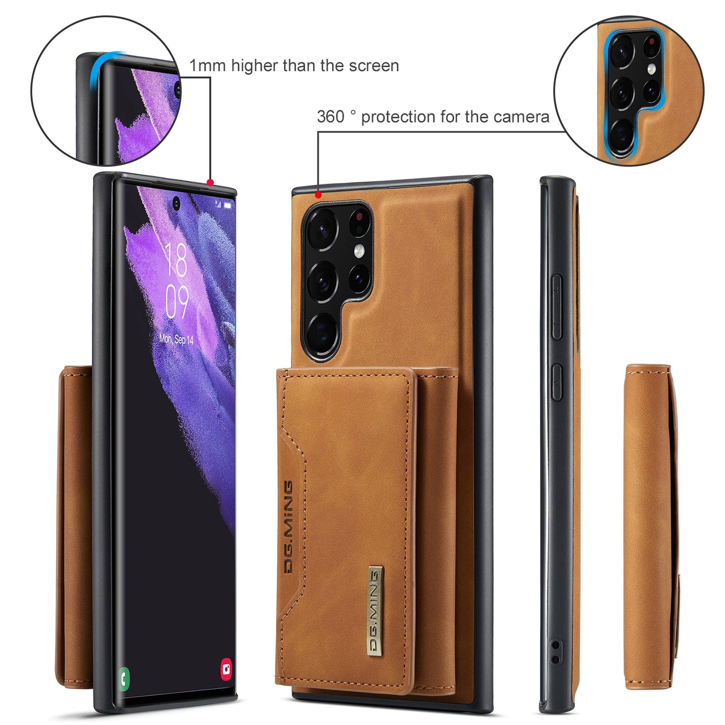 2 in 1 Detachable Leather Wallet Case For Samsung Galaxy A