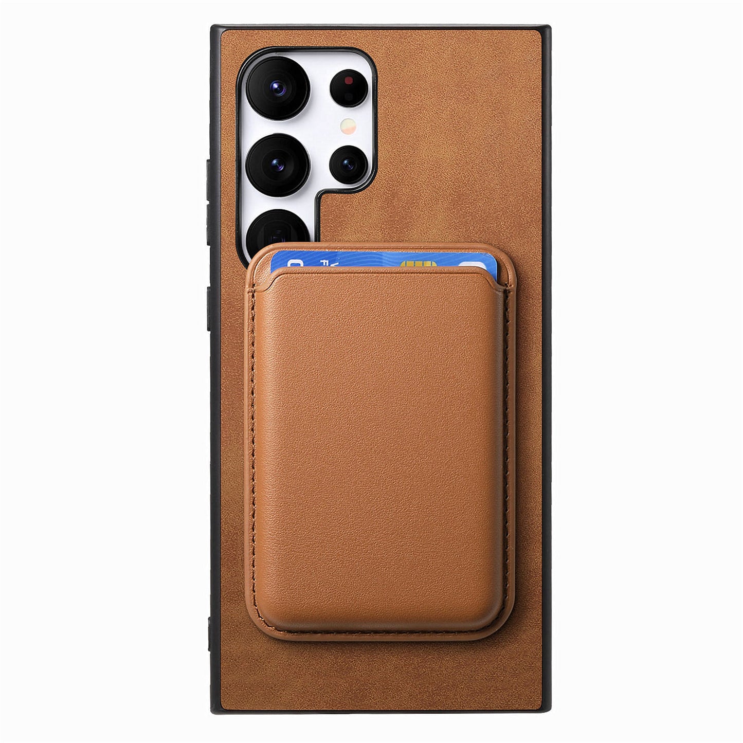 Simple Detachable Magnetic Wallet Phone Case for Samsung Galaxy