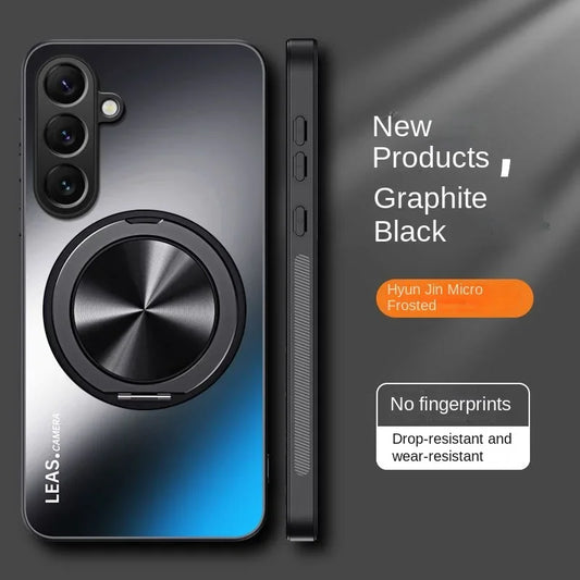 Magnetic Ring Hard Matte Case for Samsung