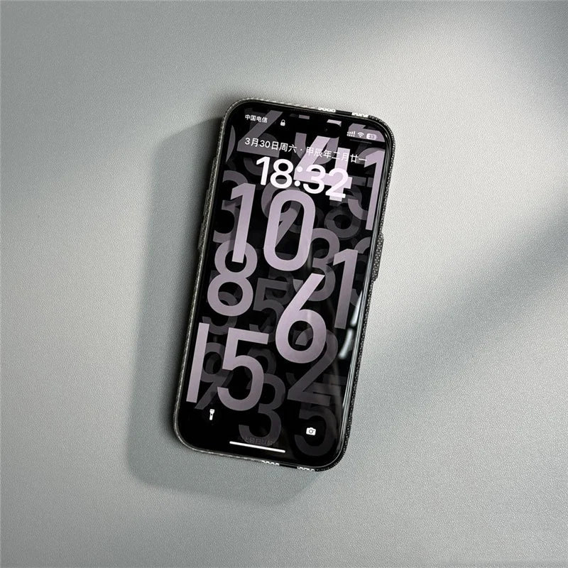 Hit Color Carbon Fiber Texture Magetic Case for iPhone
