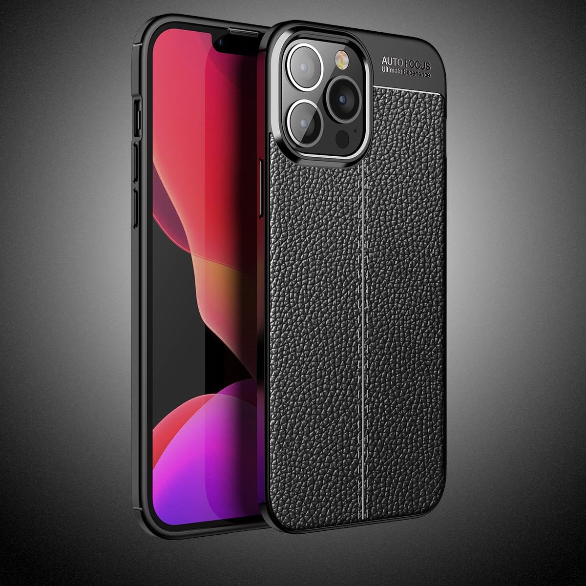 Leather Texture Silicone Case for iPhone