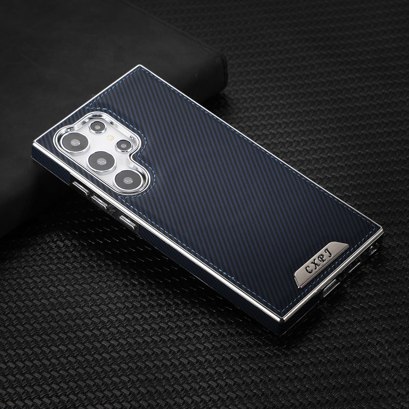 Magnetic Carbon Electroplating Luxury Case for Samsung Galaxy