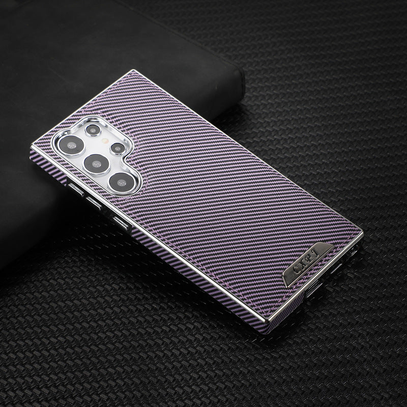 Magnetic Carbon Electroplating Luxury Case for Samsung Galaxy