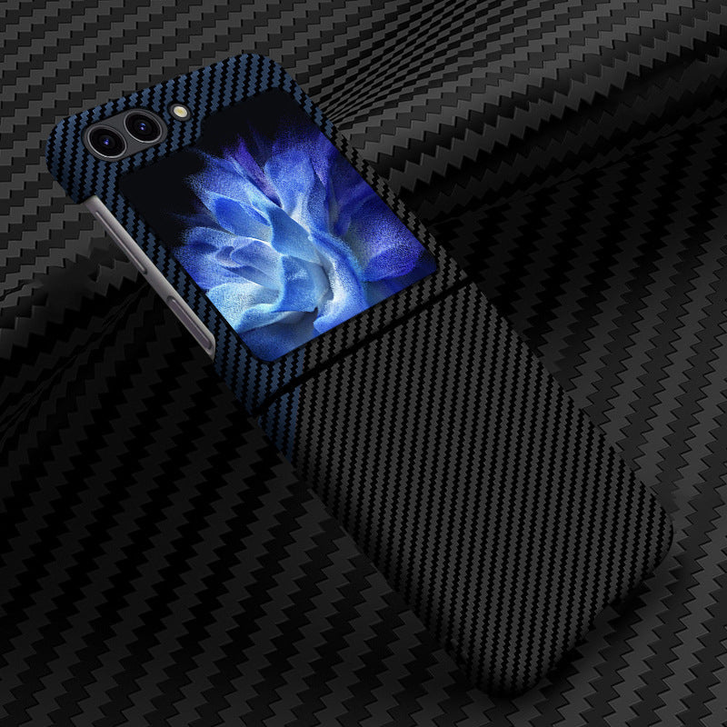 Ultra-thin Carbon Fiber Texture Magnetic Case for Samsung Galaxy Z Flip