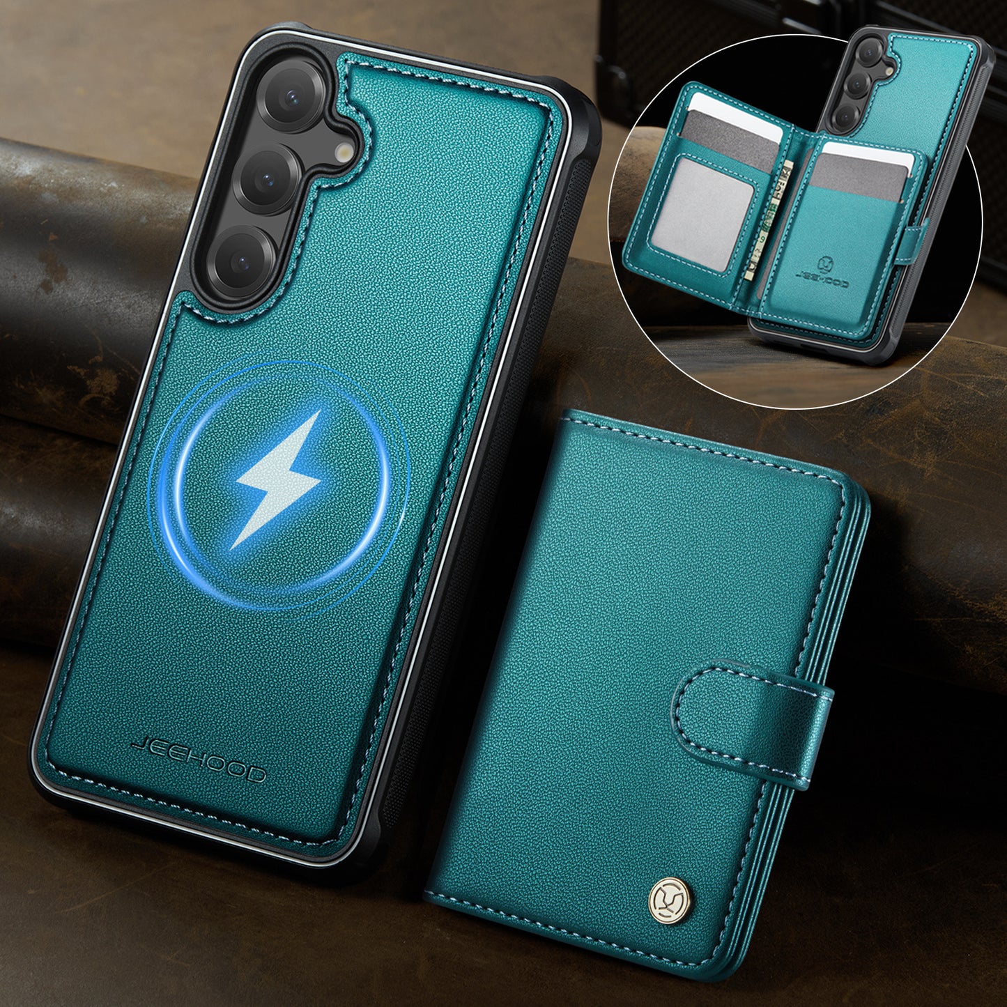 Detachable Magsafe Card Holder Phone Case for Samsung