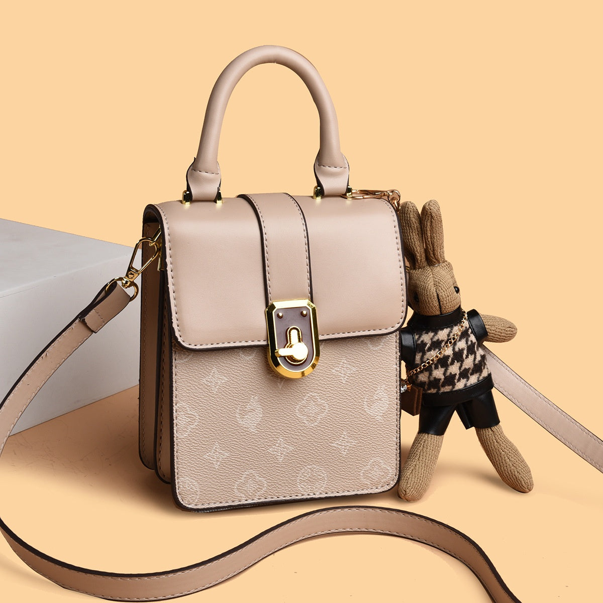 Mini Bag with Kangaroo Doll Crossbody Bag - Small Shoulder Bag, Phone Wallet