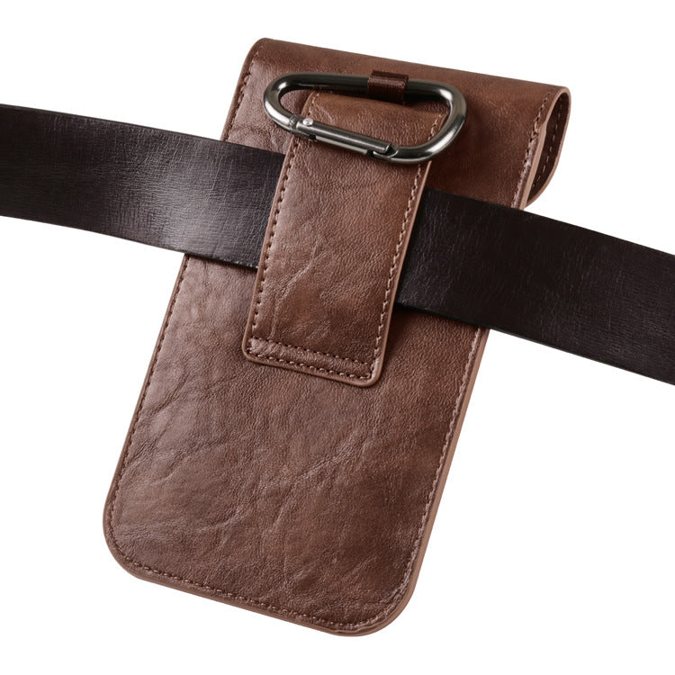 Exquisite Leather Clip-On Phone Waist Bag