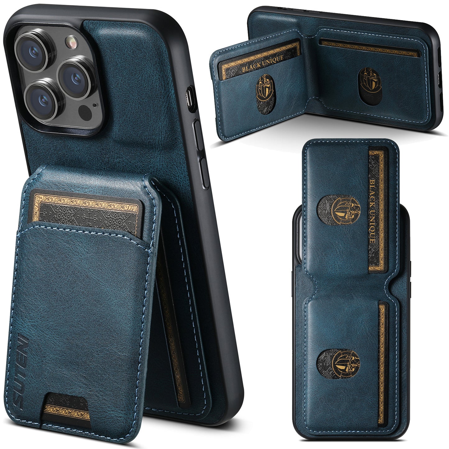 Retro Card Holder Phone Case for iPhone