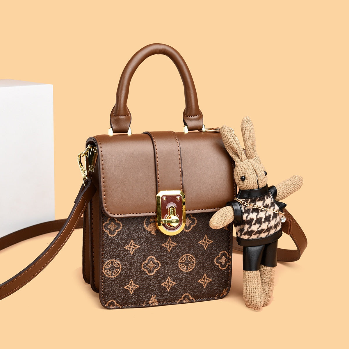 Mini Bag with Kangaroo Doll Crossbody Bag - Small Shoulder Bag, Phone Wallet