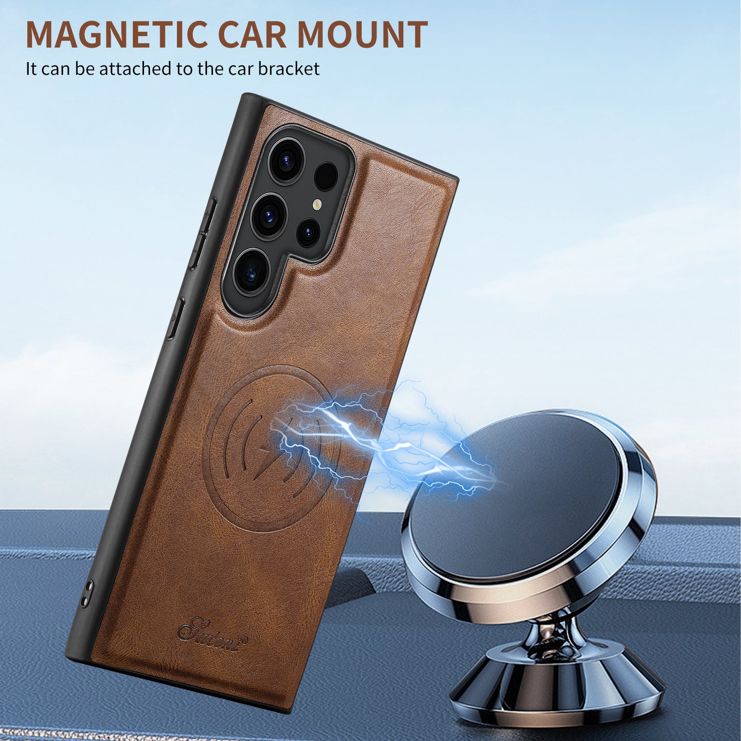 2-in-1 Magnetic Flip Wallet Phone Case for Samsung Galaxy