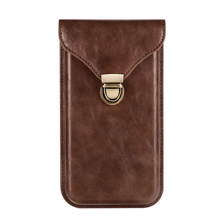 Exquisite Leather Clip-On Phone Waist Bag