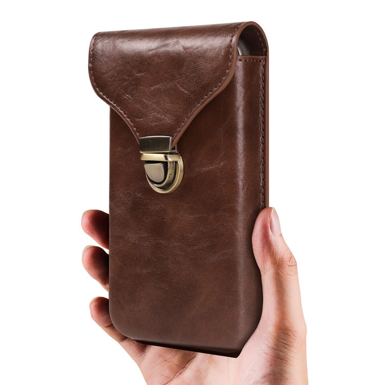 Exquisite Leather Clip-On Phone Waist Bag