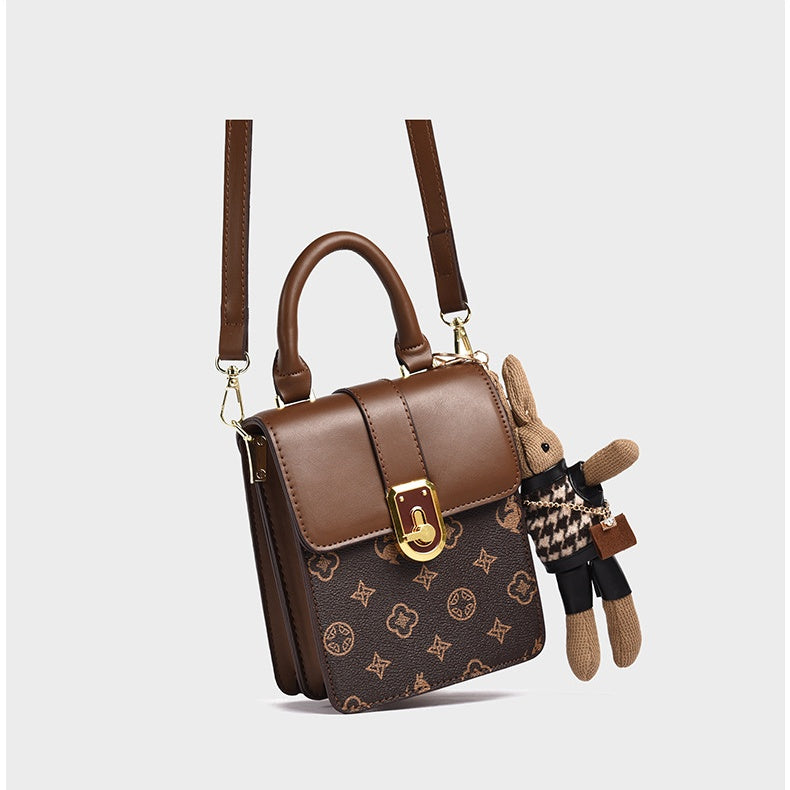 Mini Bag with Kangaroo Doll Crossbody Bag - Small Shoulder Bag, Phone Wallet