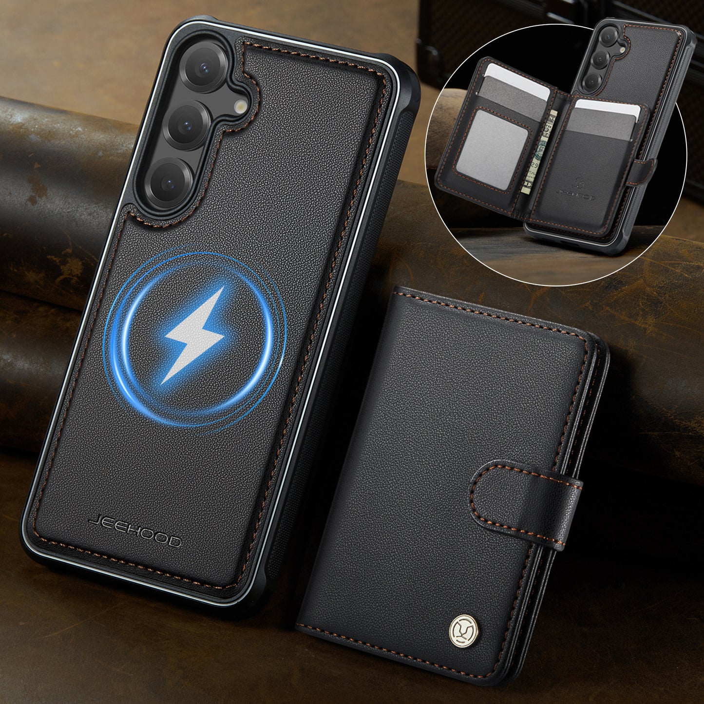 Detachable Magsafe Card Holder Phone Case for Samsung