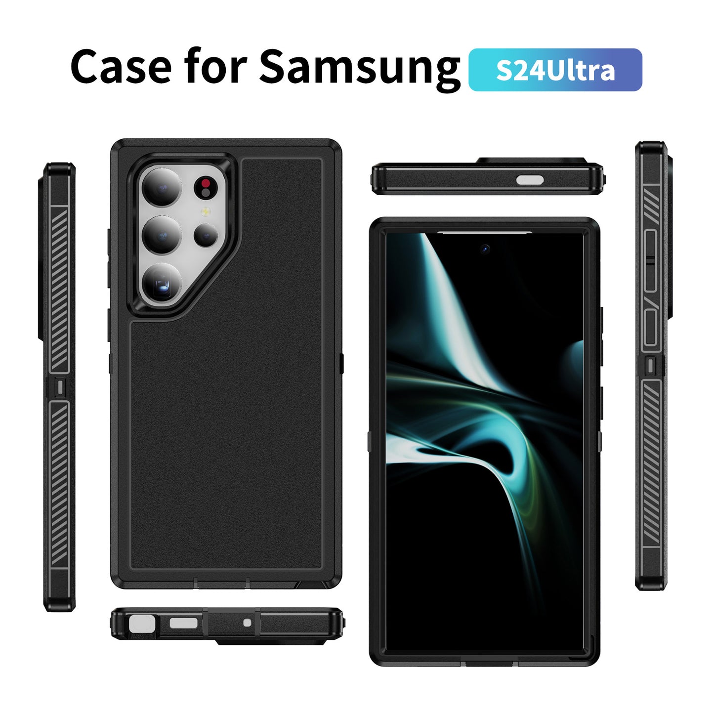 3-in-1 Defender Series Phone Case for Samsung Galaxy