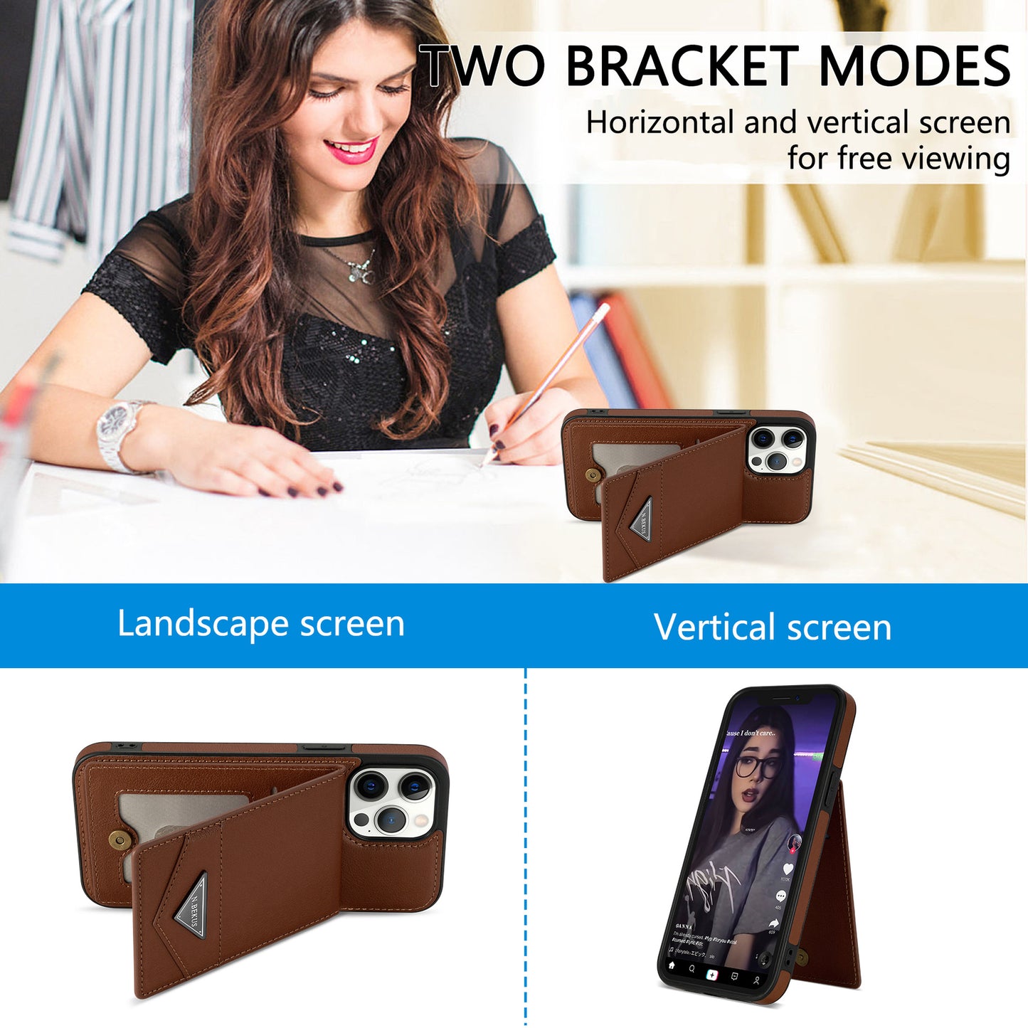 Anti-fall Bracket Phone Case for iPhone