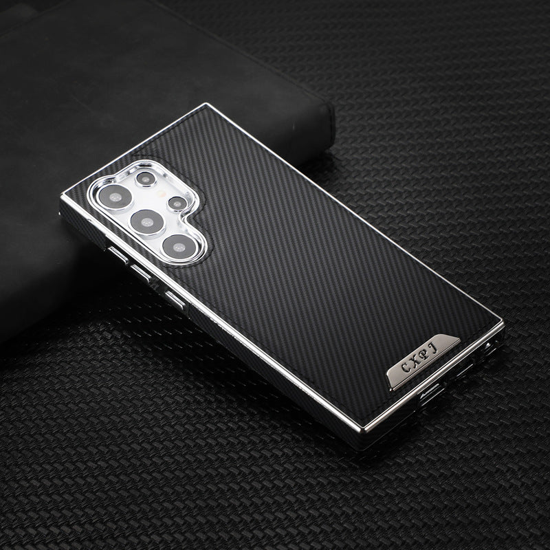 Magnetic Carbon Electroplating Luxury Case for Samsung Galaxy