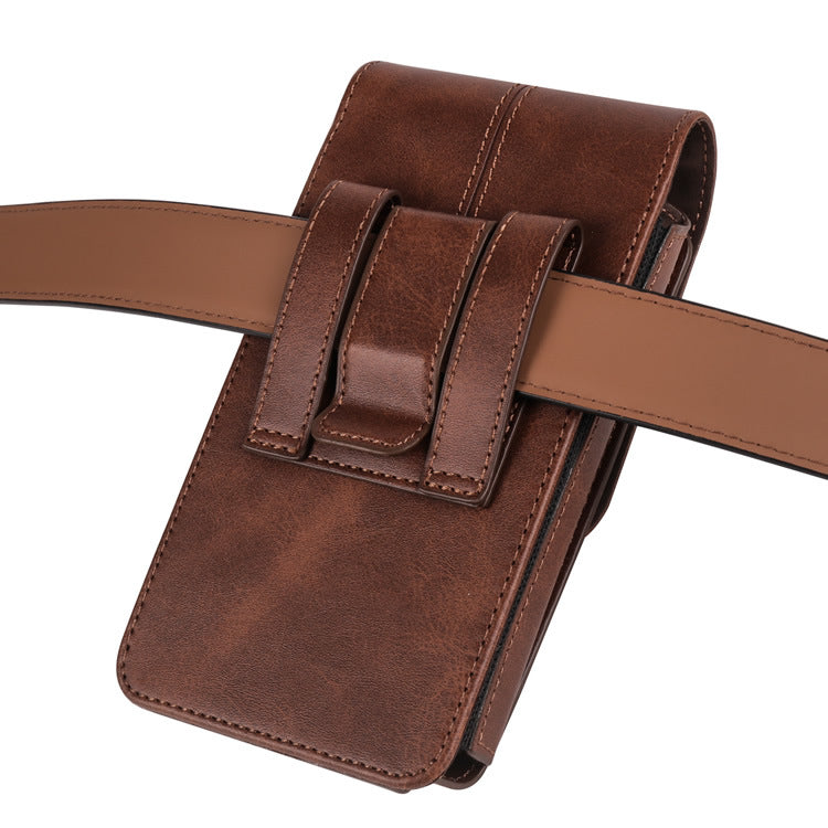 Deluxe Leather Belt-Looped Phone Carrier