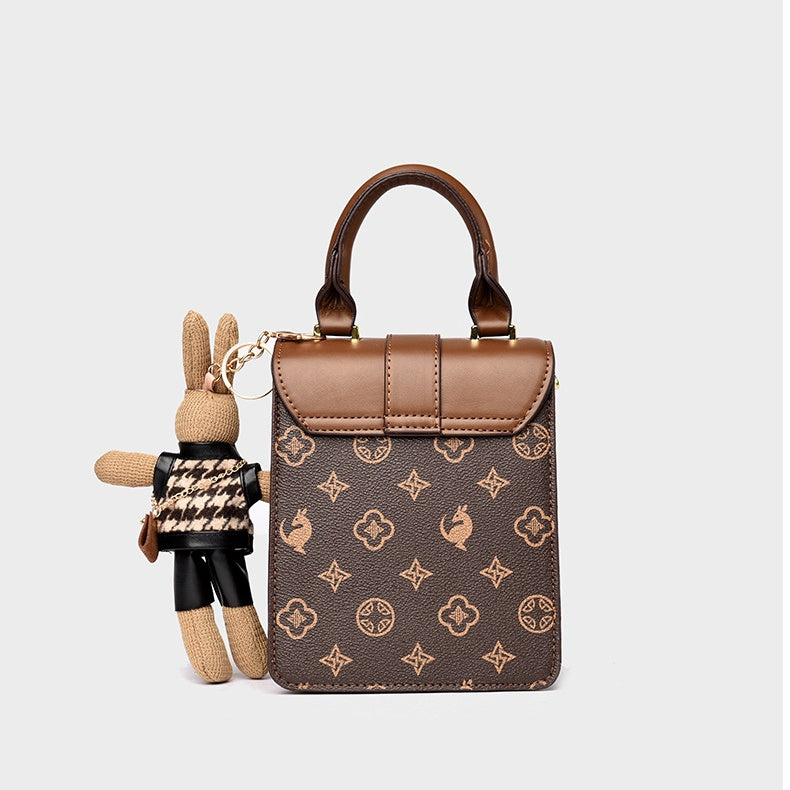 Mini Bag with Kangaroo Doll Crossbody Bag - Small Shoulder Bag, Phone Wallet