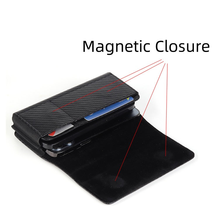 Carbon Fiber Texture Phone Holster with Belt Clip