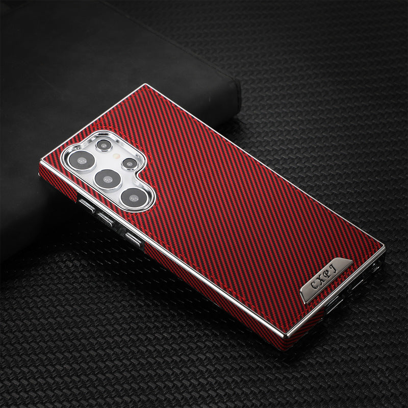 Magnetic Carbon Electroplating Luxury Case for Samsung Galaxy